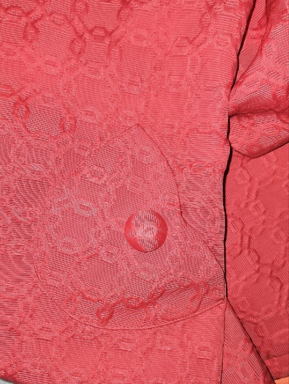 Liz Claiborne Coral Textured Jacquard Mod Sheath Dress Size 8 #C1 - Picture 7 of 7